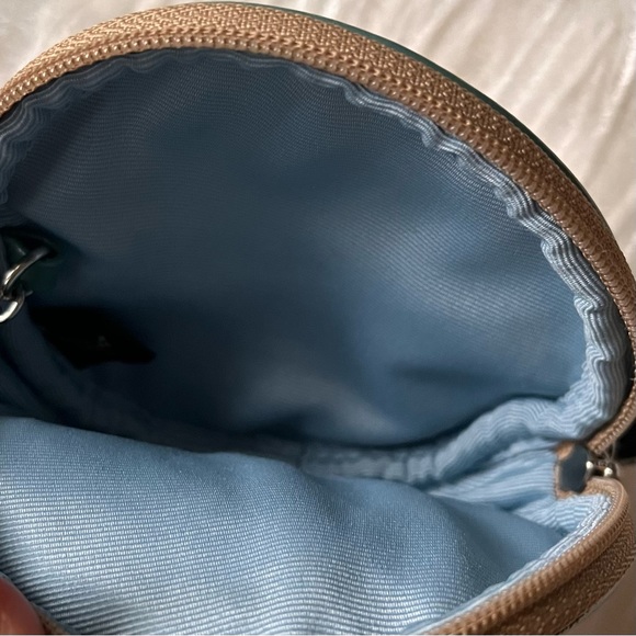 NEW Coach 60874 SEAHORSE Signature Zip Around Wristlet Wallet Clutch Keychain 4" - Picture 14 of 15